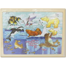 60 Piece Wooden Arctic Puzzle            